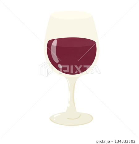 glass of red wine 134332502