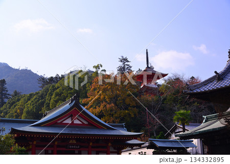 安芸の宮島・厳島神社・多宝塔 安芸の宮島・厳島神社・多宝塔 134332895