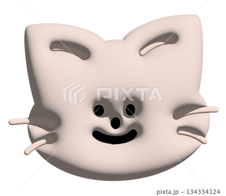 Inflated cat face in 3D for model, merchandise, decoration, kitten cartoon, characters, comic, pet shop, vet, adopt and rescue animal, foster home, shelter, house, home, playtime, sticker, patch, pin Inflated cat face in 3D for model, merchandise, decoration, kitten cartoon, characters, comic, pet shop, vet, adopt and rescue animal, foster home, shelter, house, home, playtime, sticker, patch, pin 134334124