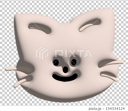 Inflated cat face in 3D for model, merchandise, decoration, kitten cartoon, characters, comic, pet shop, vet, adopt and rescue animal, foster home, shelter, house, home, playtime, sticker, patch, pin Inflated cat face in 3D for model, merchandise, decoration, kitten cartoon, characters, comic, pet shop, vet, adopt and rescue animal, foster home, shelter, house, home, playtime, sticker, patch, pin 134334124