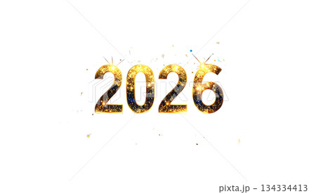 Illustration of bright golden 3D metallic numbers 2026 symbolizing the celebration of the New Year holiday on a white background. Illustration of bright golden 3D metallic numbers 2026 symbolizing the celebration of the New Year holiday on a white background. 134334413