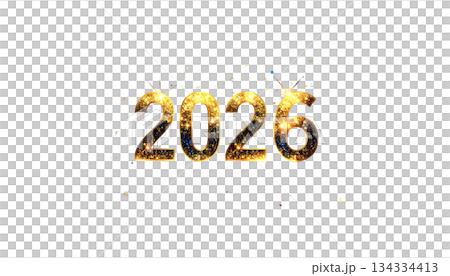 Illustration of bright golden 3D metallic numbers 2026 symbolizing the celebration of the New Year holiday on a white background. Illustration of bright golden 3D metallic numbers 2026 symbolizing the celebration of the New Year holiday on a white background. 134334413