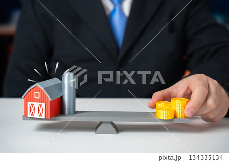 Farm valuation. Auction and bidding. Land market. Agricultural assets attract investors. Price discovery reflects demand, productivity and long-term food security expectations. 134335134