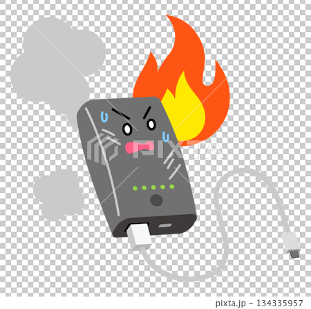 手機電池起火 - 手機充電器事故 134335957