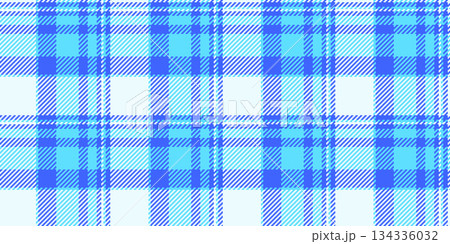 Scottish textile plaid seamless, english fabric tartan vector. Collection background check texture pattern in azure and cyan colors. Scottish textile plaid seamless, english fabric tartan vector. Collection background check texture pattern in azure and cyan colors. 134336032