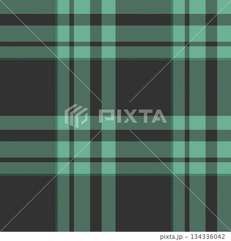 Seamless tartan pattern. Green and gray textile design. Great for backgrounds, apparel, wrapping paper, or digital designs needing a classic touch. 134336042