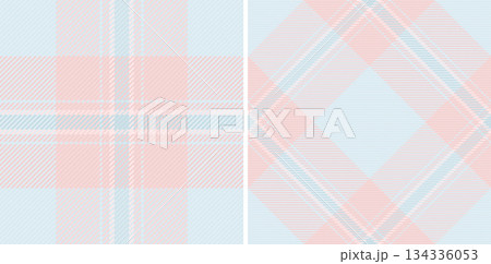 Texture background plaid of textile seamless check with a fabric pattern vector tartan. Set in popular colors. Unique invitation designs for events. 134336053