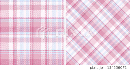 Tartan plaid vector of background textile seamless with a check texture fabric pattern. Set in light colors for oilcloth tablecloth designs. Tartan plaid vector of background textile seamless with a check texture fabric pattern. Set in light colors for oilcloth tablecloth designs. 134336071