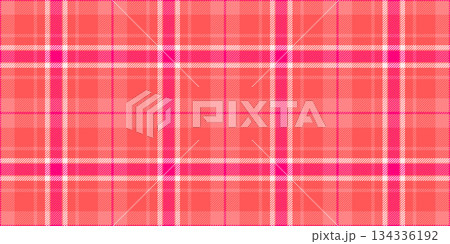 Fiber seamless background pattern, mens shirt vector check plaid. Gentleman textile tartan fabric texture in red and bright pink colors. Fiber seamless background pattern, mens shirt vector check plaid. Gentleman textile tartan fabric texture in red and bright pink colors. 134336192