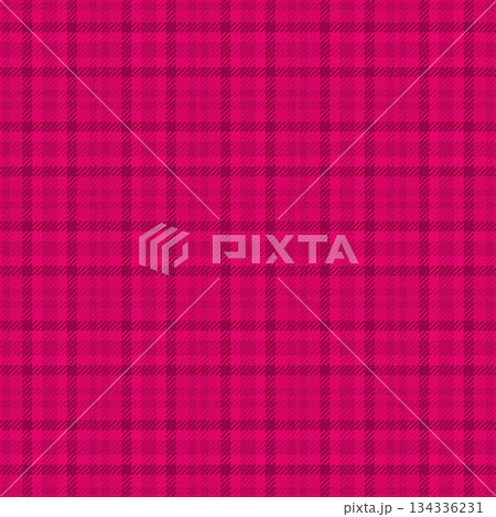 Industrial seamless check plaid, indoor background textile tartan. 40s vector texture pattern fabric in pink color. Industrial seamless check plaid, indoor background textile tartan. 40s vector texture pattern fabric in pink color. 134336231