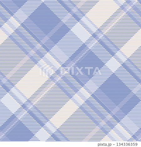 Indian plaid vector pattern, random textile texture check. London fabric tartan background seamless in blue and light colors. 134336359