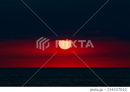 静岡県御前崎市御前崎　御前崎ロングビーチの風景 134337012