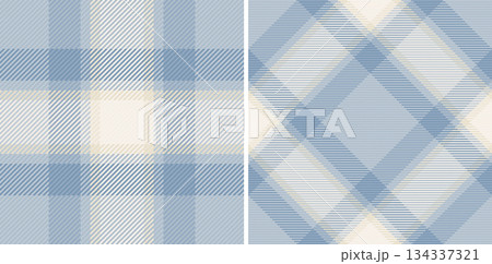 Fabric seamless pattern of background texture vector with a textile tartan check plaid. Set in wedding colors in creative gift paper ideas. 134337321