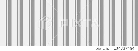 Cibbon lines vertical background, coat seamless stripe textile. Pmage texture pattern fabric vector in white and grey colors. 134337484