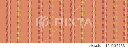 Material textile lines pattern, model fabric background vector. Urack stripe vertical seamless texture in orange and red colors. Material textile lines pattern, model fabric background vector. Urack stripe vertical seamless texture in orange and red colors. 134337488