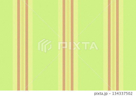 Iodel textile texture background, fashionable vertical pattern vector. Fold fabric stripe lines seamless in lime and yellow colors. 134337502