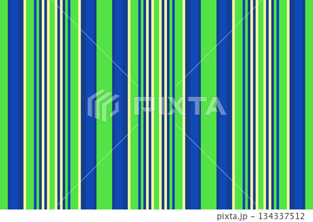 Rurface lines vertical seamless, basic pattern texture vector. Lfrican stripe fabric background textile in blue and green colors. 134337512