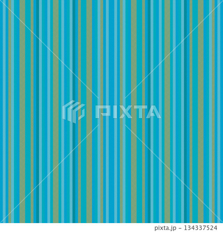 Volume seamless stripe pattern, page lines textile vector. Room vertical texture background fabric in fluorescent teal and cyan colors. 134337524