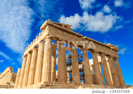 Parthenon temple on the Acropolis in Athens, Greece Parthenon temple on the Acropolis in Athens, Greece 134337584