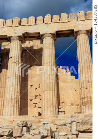 Parthenon temple on the Acropolis in Athens, Greece 134337585