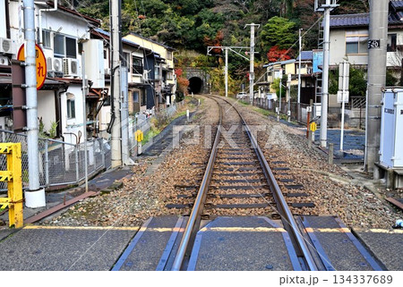 山陰線城崎温泉駅の踏切 134337689