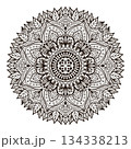 Coloring book mandala page for kdp book interior 134338213