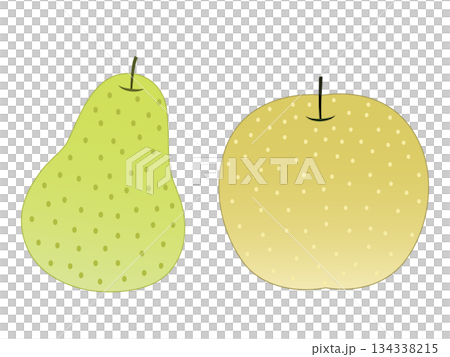 Japanese pear and pear 134338215