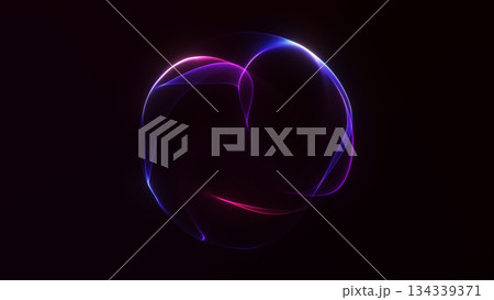 Futuristic glowing neon plasma sphere with flowing energy surface on dark background. Abstract sci fi illustration for technology concepts, artificial intelligence visuals and modern digital design. Futuristic glowing neon plasma sphere with flowing energy surface on dark background. Abstract sci fi illustration for technology concepts, artificial intelligence visuals and modern digital design. 134339371