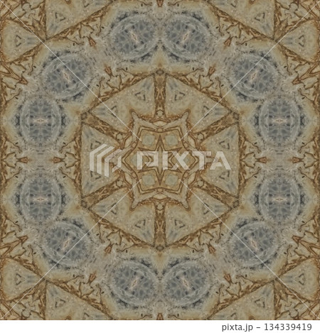 Mixed Embroidery Print Design Featuring Traditional Japanese Motifs. Elegant Textile Pattern for Fabric, Surface and Print Design 134339419