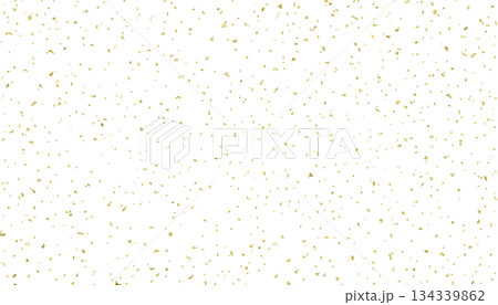 リアルな金箔を散らした、透明の背景素材［S］サイズ 134339862