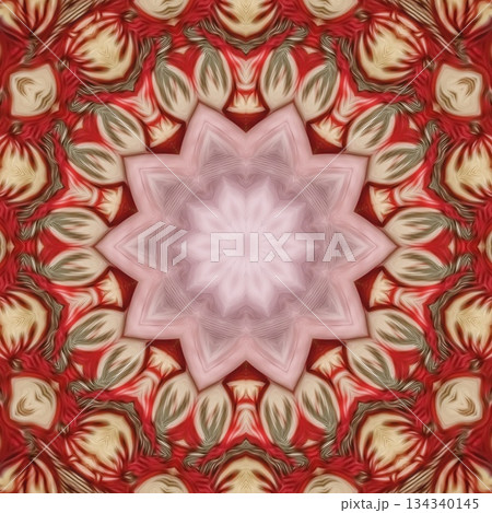 Mixed Embroidery Print Design Featuring Iconic Traditional Motifs . Elegant and Detailed Japanese-Inspired Textile Pattern for Fabric, Surface, Apparel, Home Decor, and Print Design Projects 134340145