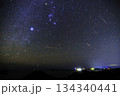 《ふたご座流星群》ふたご座流星群とオリオン座とカノープス 134340441