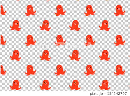 タコウインナー パターン壁紙 タコウインナー パターン壁紙 134342797