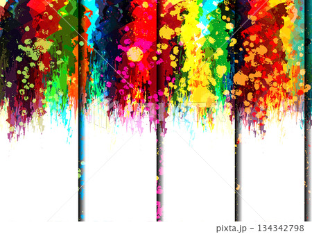Abstract splatter paint colorful background design. illustration vector design. Abstract splatter paint colorful background design. illustration vector design. 134342798