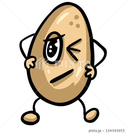 Funny cartoon egg eggs character mascots vector Funny cartoon egg eggs character mascots vector 134343055