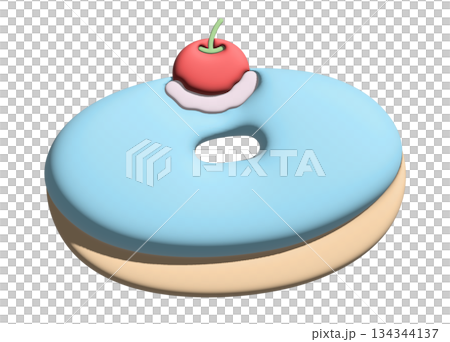 Inflated 3D of donut for model, merchandise, sweet dessert, cafe, menu, snack, restaurant, recipe, baking book, cute patch, brooch, sticker, cake shop, icon, department store, plush toy, doll, label Inflated 3D of donut for model, merchandise, sweet dessert, cafe, menu, snack, restaurant, recipe, baking book, cute patch, brooch, sticker, cake shop, icon, department store, plush toy, doll, label 134344137