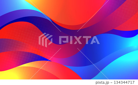 Colorful Abstract Gradient Wave Background with Dynamic Flow Colorful Abstract Gradient Wave Background with Dynamic Flow 134344717