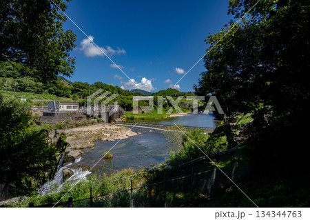 雄川の滝上流展望所からの風景 134344763