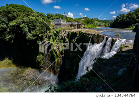 雄川の滝上流展望所からの風景 134344764