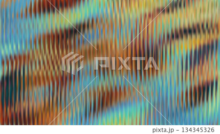 Ribbed glass background with refraction effect. Reeded glass with iridescent gradient. Abstract background 134345326