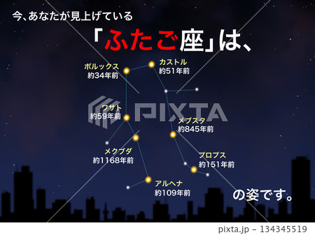 星座_ふたご座 星座_ふたご座 134345519