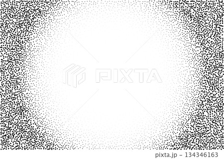 Abstract wavy dots border, soundwave particle. Vector element for design. 134346163