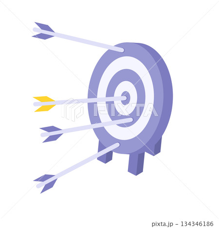 Success or failure concept. Arrows missed...のイラスト素材 [134346186] - PIXTA