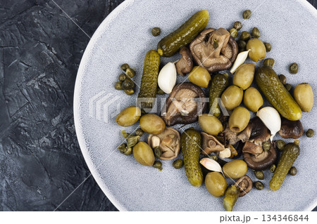 Preserved salty vegetable. Preserved salty vegetable. 134346844
