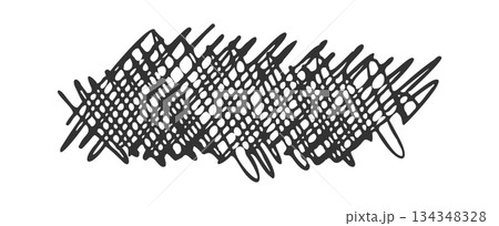Black scribble doodle artistic roughness 134348328