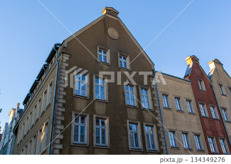 Historic building architecture in a European city during clear weather Historic building architecture in a European city during clear weather 134349276