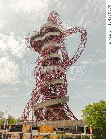A magnificent sculpture of ArcelorMittal Orbit and features Red lattice structure. A magnificent sculpture of ArcelorMittal Orbit and features Red lattice structure. 134350070