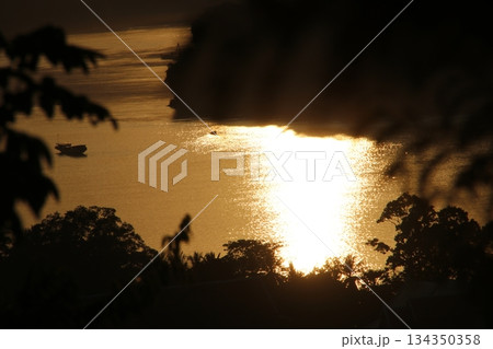 プーシーの丘の夕暮れ 134350358