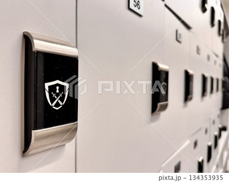 Individual lockers, lockable with a key 134353935