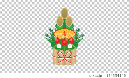 門松がある背景(16:9) 134354146